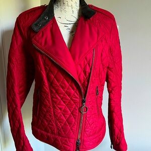 NWOT Belstaff Quilted Red Ladies Jackett